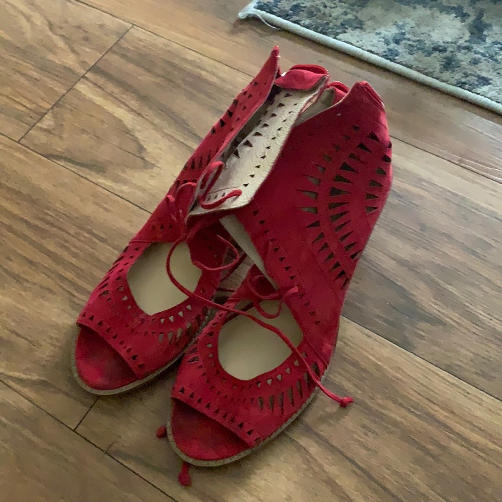Red Vince Camuto Heels